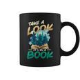 Take A Look It´s In A Book Reading Lover Graphic Print Coffee Mug