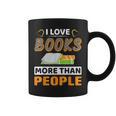 I Love Books More Than People Library Book Lover Graphic Print Coffee Mug I Love Books More Than People Library Book Lover Graphic Print Coffee Mug
