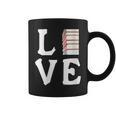 Love Books Stack Literature Reading Themed Pictograph Graphic Print Coffee Mug
