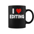 I Love Editing Heart Movie Film Newspaper Journalism Book Graphic Print Coffee Mug I Love Editing Heart Movie Film Newspaper Journalism Book Graphic Print Coffee Mug