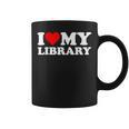 I Love My Library Heart For Book Lovers Readers Librarian Graphic Print Coffee Mug I Love My Library Heart For Book Lovers Readers Librarian Graphic Print Coffee Mug