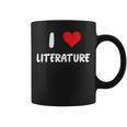 I Love Literature Heart Books Writing Reading Read Write Graphic Print Coffee Mug