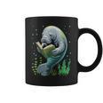 Manatee Reading Book Matching Bookworm Librarian Books Lover Graphic Print Coffee Mug