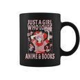 Manga Anime Stuff Just A Girl Who Loves Anime And Books Graphic Print Coffee Mug