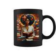Melanin Queen Afro WomenEducated Reading Book History Graphic Print Coffee Mug