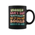Money Can't Buy Happiness But It Can Buy Books Lover Graphic Print Coffee Mug