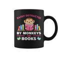 Monkeys And Books Saying With Book And Monkey Graphic Print Coffee Mug