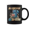 All I Need Is My Cat And Books Cute Cat Graphic Print Coffee Mug All I Need Is My Cat And Books Cute Cat Graphic Print Coffee Mug
