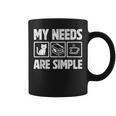 My Needs Are Simple Cat Reading Books Tea Graphic Print Coffee Mug My Needs Are Simple Cat Reading Books Tea Graphic Print Coffee Mug