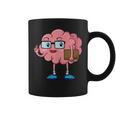 Nerd Brain With Book And Glasses Graphic Print Coffee Mug Nerd Brain With Book And Glasses Graphic Print Coffee Mug