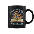 New Chapter Begins Retired 2026 Watercolor Floral Book Women Graphic Print Coffee Mug New Chapter Begins Retired 2026 Watercolor Floral Book Women Graphic Print Coffee Mug