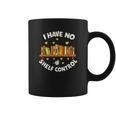 I Have No Shelf Control Book Lover Playful Bookworm Graphic Print Coffee Mug
