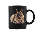 Norwegian Elkhound Books Reading Dog Breed Graphic Graphic Print Coffee Mug