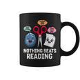 Nothing Beats Reading Rock Paper Scissors Book Lover Graphic Print Coffee Mug
