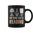 Nothing Beats Reading Rock Paper Scissors Books Lover Graphic Print Coffee Mug
