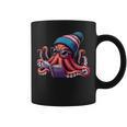 Octopus Reading Book Kraken Book Lover Graphic Print Coffee Mug