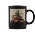 Octopus Reads a Book Book Lovers Graphic Print Coffee Mug