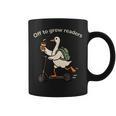 Off To Grow Reader Silly Goose School Librarian Book Lover Graphic Print Coffee Mug
