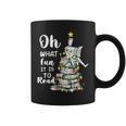 Oh What Fun It Is To Read Librarian Christmas Book Lover Graphic Print Coffee Mug
