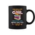 Once Upon A Time There Was A Girl Who Loves Books And Cats Graphic Print Coffee Mug Once Upon A Time There Was A Girl Who Loves Books And Cats Graphic Print Coffee Mug