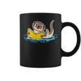 Otter Reading Bookaholics Sea Otter And Book Lover Graphic Print Coffee Mug