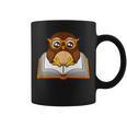 Owl Book Literature Book Reading Graphic Print Coffee Mug