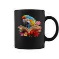 Parrot Reading Book Graphic Print Coffee Mug