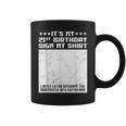 Party It's My 21st Birthday Sign My Shirt Guestbook Graphic Print Coffee Mug