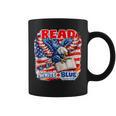 Patriotic Eagle Reading Book Read Blue Since 1776 Graphic Print Coffee Mug