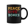 Peace Love Books s For Book Lovers Graphic Print Coffee Mug