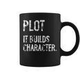 Plot It Builds Character Book English Teacher Reading Graphic Print Coffee Mug