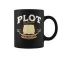 Plot It Builds Character Book Reading Graphic Print Coffee Mug