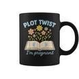 Plot Twist I'm Pregnant Literary Pregnancy Announcement Book Graphic Print Coffee Mug Plot Twist I'm Pregnant Literary Pregnancy Announcement Book Graphic Print Coffee Mug