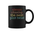 Plot Twists Mystery Book Lover Reading Literary Bookish Graphic Print Coffee Mug