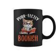 Purr-Fectly Bookish Cats And Books Graphic Print Coffee Mug