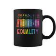 Rainbow Gay Books Flowers Equality LGBTQ Pride Women Men Graphic Print Coffee Mug