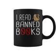 I Read Banned Books Cat Reading A Books Men Women Graphic Print Coffee Mug I Read Banned Books Cat Reading A Books Men Women Graphic Print Coffee Mug