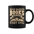 Read Banned Books Drink Coffee Fight Evil Graphic Print Coffee Mug