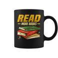 Read More Books Book Worm Library Nerds Librarian Graphic Print Coffee Mug