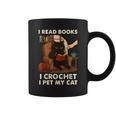 Read Books Crochet & Pet Lazy Cat Coffee Graphic Print Coffee Mug