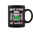 Read Books Be Happy Panda Literacy Reading Teacher Graphic Print Coffee Mug Read Books Be Happy Panda Literacy Reading Teacher Graphic Print Coffee Mug
