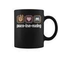 Read Books Leopard Print Women Girls Kids Peace Love Reading Graphic Print Coffee Mug