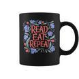 Read Eat Repeat Book Club Readers Book Lovers Graphic Print Coffee Mug