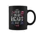 Read Your Heart Out Book Lover Reading Teacher Graphic Print Coffee Mug