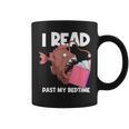 I Read Past My Bed Time Librarian Book Reading Anglerfish Graphic Print Coffee Mug