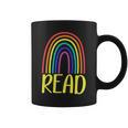 READ Rainbow Read Librarian Teacher Book Readers Reading Graphic Print Coffee Mug