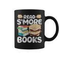 Read S'More Books Camping Reading Bookworm Book Lover Grunge Graphic Print Coffee Mug