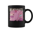 READALOTL Read A Lot AXOLOTL Reader Books Axolotls Meme Graphic Print Coffee Mug