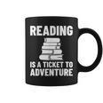 Reader Book Reading Bookworm Librarian Graphic Print Coffee Mug