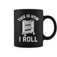 Reader Librarian Library This Is How I Roll Book Cart Meme Graphic Print Coffee Mug